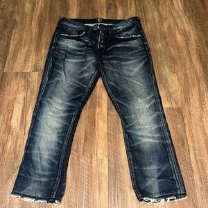PRPS Distressed Jeans size 34 have been hemmed see photos for inseam measurement